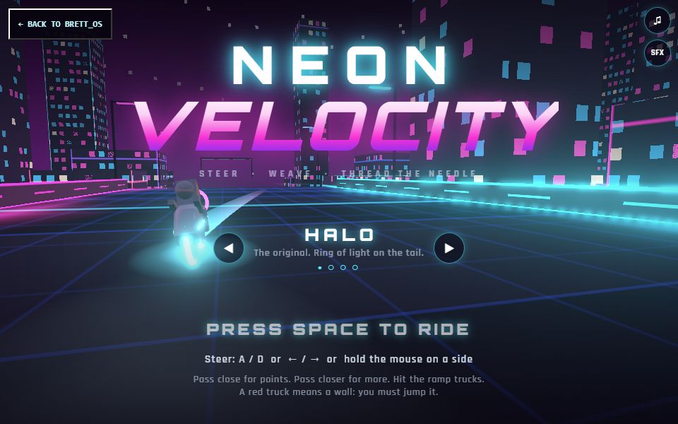 Neon Velocity arcade racer